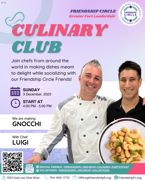 Culinary Club Gnocchi with Chef Luigi